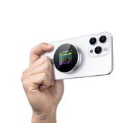 DOCKCASE Magnética Caja SSD M.2 NVMe para iPhone 16/15 Pro MAX ProRes,Protección contra apagón 3s,Monitoreo de Salud SSD, Alimentación Auxiliar de 15W, 10Gbps para SSD NVMe 2230/2242 Plata