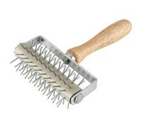 Docker de masa para pizza, acero inoxidable, para hacer pizzas y pasteles, rodillo de mano con mango ergonómico, herramienta para hornear para el hogar, cocina, pizzería, accesorios de repostería