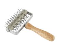 Docker - Docker para masa de pizza de acero inoxidable para | Docker Pin Puncher con picos, rodillo mango de madera para tartas de pastel - Galletas de pan