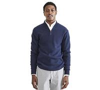 Dockers 1/4 Zip Sweater, Sudadera para Hombre, Navy Blazer, XL