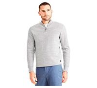 Dockers 1/4 Zip Sweater, Sudadera para Hombre, Smokestack Heather, XL