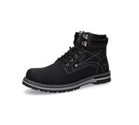 Dockers by Gerli Botas clásicas para hombre, botines de hombre, plantilla intercambiable, Negro 100, 44 EU