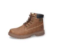 Dockers by Gerli Botas de combate para hombre, para deportes y exteriores, impermeables, con forro cálido, Cognac 470, 42 EU