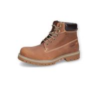 Dockers by Gerli Hombre Botas militares, de caballero Botines,forro cálido,medias botas,botas de cordones,botas,botines,cognac,42 EU / 8 UK