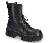 Dockers by Gerli Mujer Botas militares, señora Botines,botas,medias botas,botines,botas de cordones,schwarz,38 EU / 5 UK