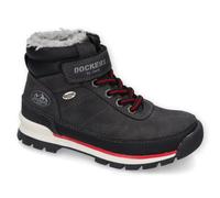 Dockers by Gerli Niños Botines con Cordones, Chico Botines,hidrófugo,Forro cálido,Botas de Invierno,Schwarz,25 EU / 8 Child UK