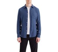 Dockers Camisa de hombre de manga larga y corte slim. Azul XXL