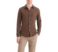 Dockers Camisa de hombre de manga larga y corte slim. Caramelo L