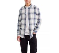 Dockers Camisa de hombre de manga larga y corte slim. Crema XL