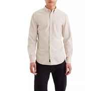 Dockers Camisa de hombre Oxford. Marrón L