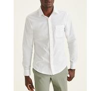 Dockers Camisa de hombre slim lisa blanca. Blanco S