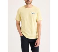 Dockers Camiseta de hombre de manga corta, slim fit.. Amarillo 6