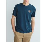Dockers Camiseta de hombre de manga corta, slim fit.. Azul marino S