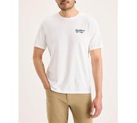Dockers Camiseta de hombre de manga corta, slim fit.. Blanco L