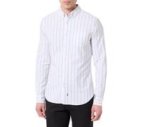 Dockers Camiseta Oxford elástica para Hombre, Azul mosely, Azul Claro, L