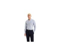 Dockers Camiseta Oxford Slim Stretch para Hombre, Plateau Blue Fin, S