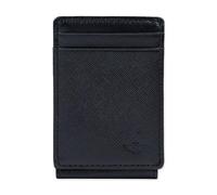 Dockers Cartera con bolsillo frontal minimalista RFID para hombre, Negro Saffiano, Talla única, Cartera de bolsillo frontal