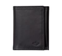 Dockers Cartera Triple de Perfil Delgado de Capacidad Extra para Hombre con múltiples Ranuras para Tarjetas y Ventana de identificación, Black Xcap, Talla única, RFID - Cartera Triple de Perfil