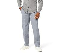 Dockers Classic Fit Workday Khaki Smart 360 Flex Pants, Pantalones casuales Hombre, Gris (Burma Grey Waterless), 33W / 32L