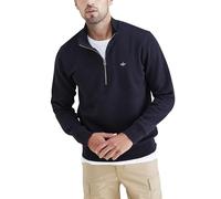 Dockers Herren Quarter Zip Sweater Sweatshirt, Beautiful Black, XS