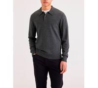 Dockers Jersey de hombre de cuello polo. Gris oscuro L