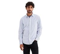 Dockers LS Ultimate Shirt Slim Camiseta, Erwin Lucent White, Bel Air Blue, Coastal Fjord, Patriot Blue, M Hombres