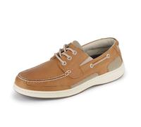 Dockers Mens Beacon Leather Casual Classic Boat Shoe with NeverWet, Tan, 14 M