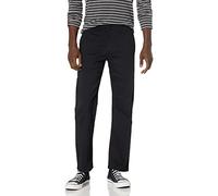 Dockers Men's Easy Khaki Relaxed Fit Pants D4, Black (Stretch), 42W x 32L