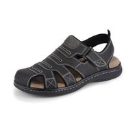 Dockers Men's Searose Fisherman Sandal, Black, 45.5 EU ancho