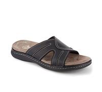 DOCKERS Mens Sunland Casual Slide Sandal Shoe, Black, 13 M