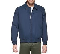 DOCKERS Micro Twill Golf Bomber Jacket (Standard and Big & Tall) Chaqueta Cortavientos, Azul Marino, XL para Hombre