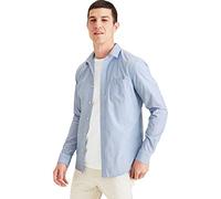 Dockers Original Shirt Slim, Camisa Hombre, End On End Delft, XL