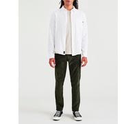 Dockers Pantalón Cargo de hombre, en fit Tapered, tejido de pana. Verde oscuro 34