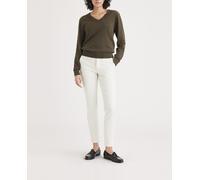 Dockers Pantalón chino de mujer Skins y cintura media.. Crema 34-36 (25) / 32 (32)