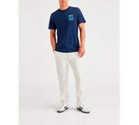 Dockers Pantalón de hombre estilo chino casual Original Chino slim fit. Crudo 30 / 2 Corto