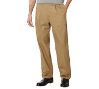 Dockers Pantalones plisados para hombre, ajuste clásico, sin hierro, color caqui, con protección de manchas, Caqui (New British Khaki), 34W / 29L