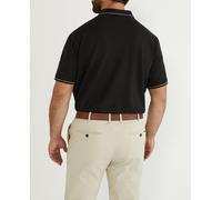 Dockers Polo de hombre negro de manga corta tallas grandes. Negro 10/2XL
