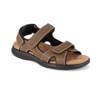 Dockers Sandalias deportivas con gancho y bucle para hombre, marrón, 42 EU