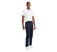 Dockers Straight Fit Jean Cut All Seasons Tech Pants (Standard und Big & Tall), Pantalones Hombre, Azul (Pembroke), 34W / 32L