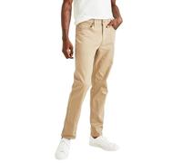 Dockers Straight Fit Jean Cut All Seasons Tech Pants (Standard und Big & Tall), Pantalones Hombre, Beige (New British Khaki), 36W / 29L