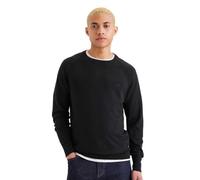 Dockers Sudaderas de Cuello Redondo, Negro, L para Hombre