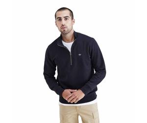 Dockers T3 1/4 Zip Fleece Sudadera, Color Negro, M para Hombre