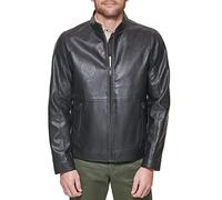 DOCKERS The Dylan - Chaqueta de piel sintética para hombre, Negro -, Medium