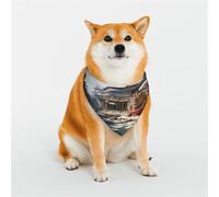 Docking at The Port of The Giant Ship - Bufanda triangular para mascotas, accesorio para mascotas, pañuelo lavable para mascotas, para niñas, niños, perros o gatos, talla M