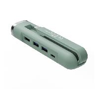 Ewent Hub 5 en 1 Adaptador Tipo C, Multiport Hub 1xHDMI 4K, 1xPD 100W, 2X USB-A, 1xLAN, Docking Station Compatible con MacBook Pro/Air, iPad, iPhone 16 Plus MAX, Galaxy S24, 11.5cm Cable Largo