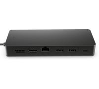 HP Docking Station USB- C Multipuerto Universal - (HDMI 2.0, DisplayPort 1.2, 2 Puertos Tipo A y Suministro de energía USB-C y Ethernet), Color Negro