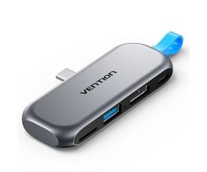 Docking Sin Cables USB Tipo-C Vention THYH0/ 1xUSB/ 1xHDMI/ 1xUSB Tipo-C PD/ 1xLector de Tarjetas/ G