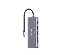 docking station canyon 9 en 1 universal 1xhdmi 4k 1xeth 1000 2xusb-a 3.0 1xusb-a 2.0 1x3.5 audio 1xusb typec 1xusb typec pd 100w lector de tarjetas al