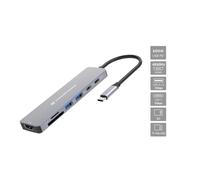 Docking Station Conceptronic DONN28G USB Tipo C 7 en 1 con HDMI 4K