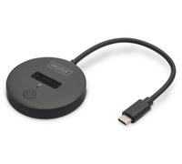 DIGITUS M.2 NVMe/SATA USB-C Docking Station - USB 3.2 Gen2-10 Gbit/s - M.2 formatos 2242, 2260, 2280 & 22110 - Capacidad máx. 4TB - para PC, portátil, videoconsolas - Hotswap - Plug & Play - Negro